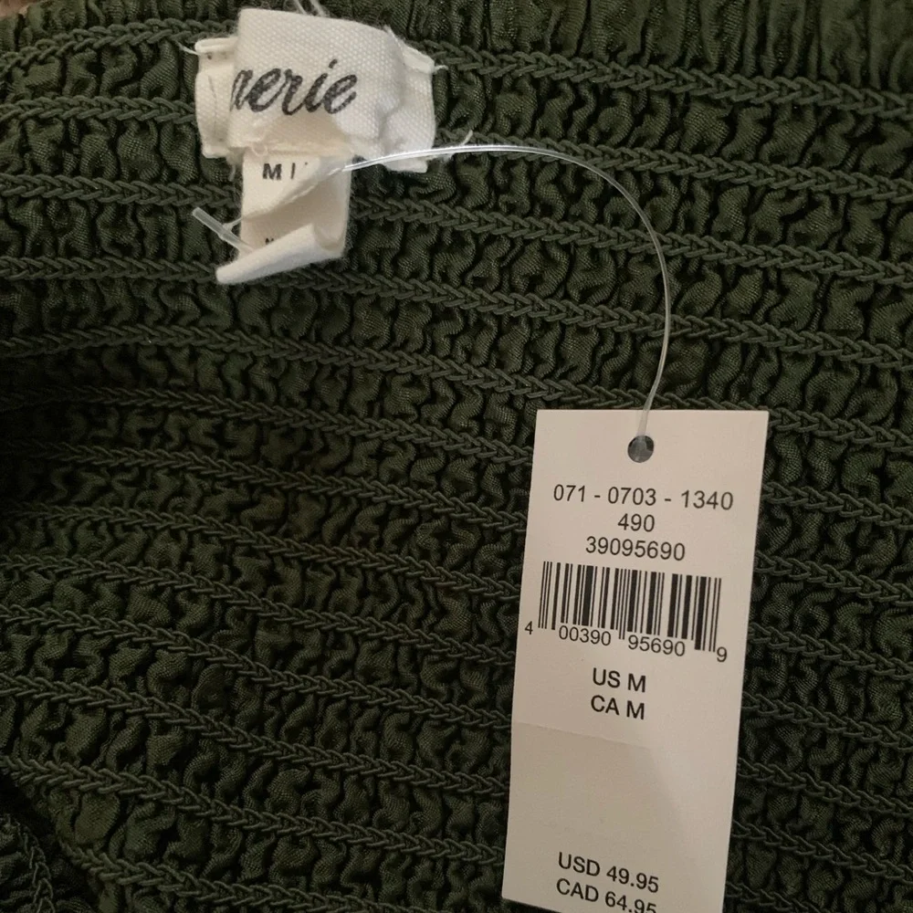 Aerie Olive Green Crop Top - Picture 3 of 3